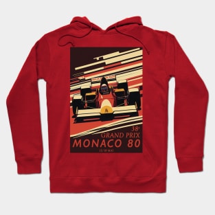 1980 Monaco Grand Prix Travel Poster Hoodie